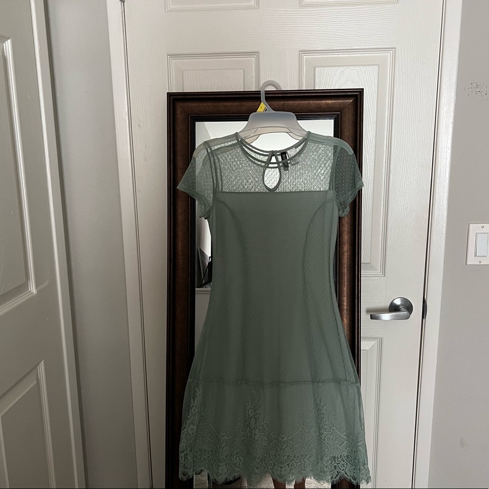 Light teal lace dress from H&M